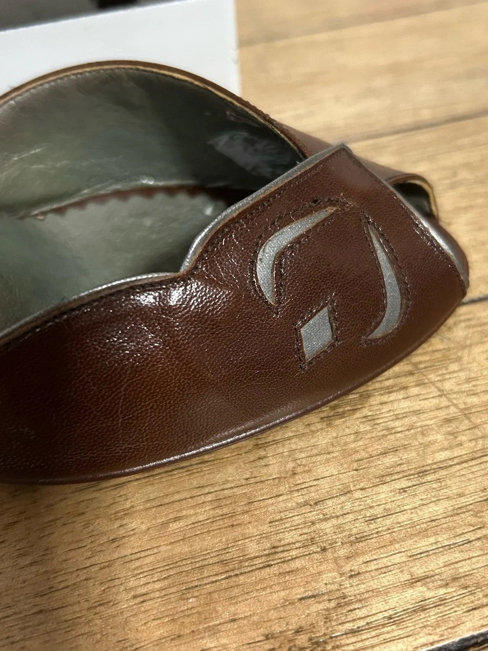 Vintage Bandolino Leather Women's Slingback Heels